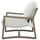 Geneva - Boucle Upholstered Wood Arm Accent Chair - Sand