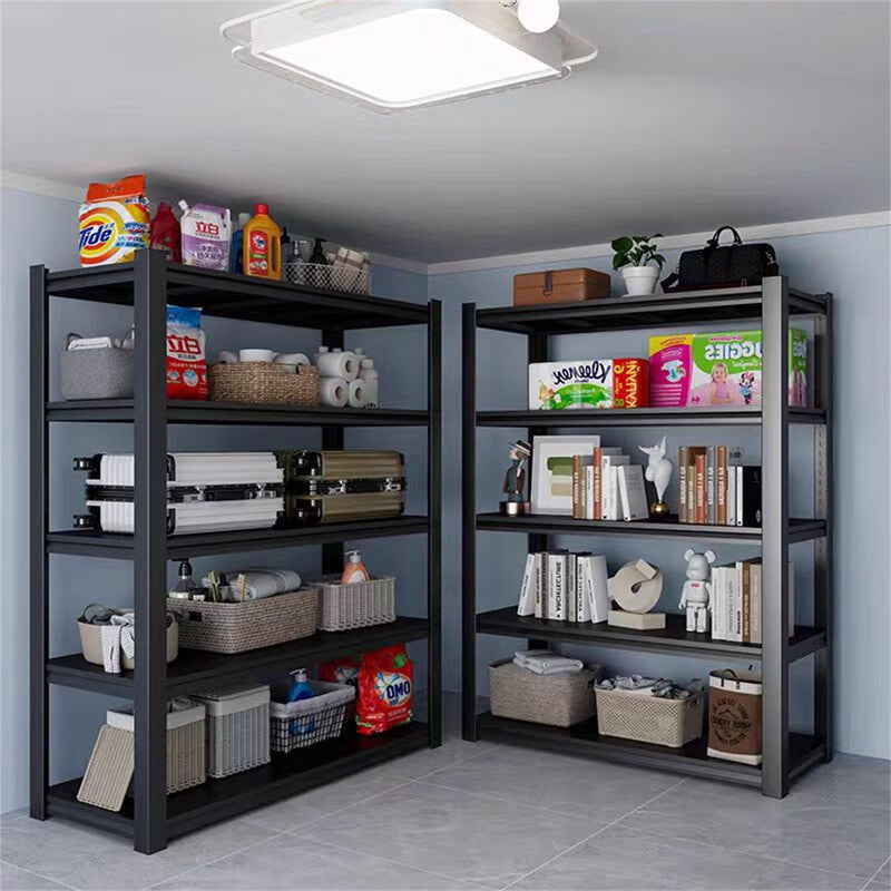 Tall Metal Shelves With Removable Dividers Are High Capacity And Load Bearing For Garages, Kitchens And Offices
