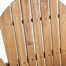 Outdoor Acacia Wood Adirondack Barstools (Set of 2)