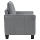 Davis - Upholstered Rolled Arm Accent Chair - Gray
