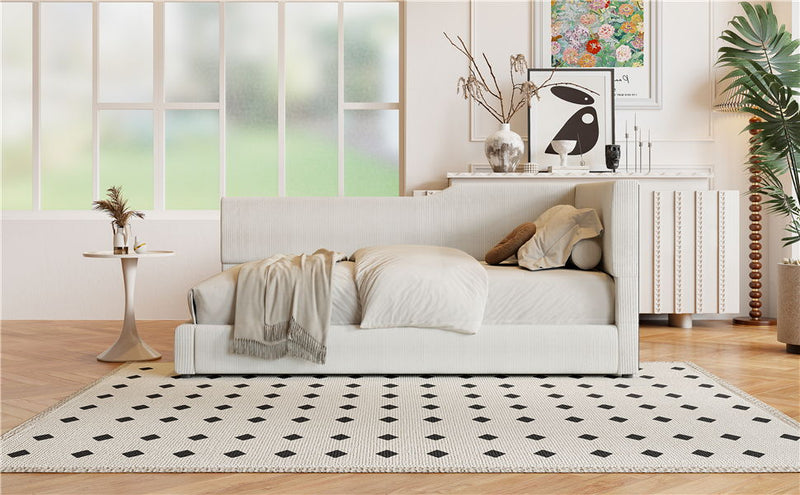 L Shaped Upholstered Daybed