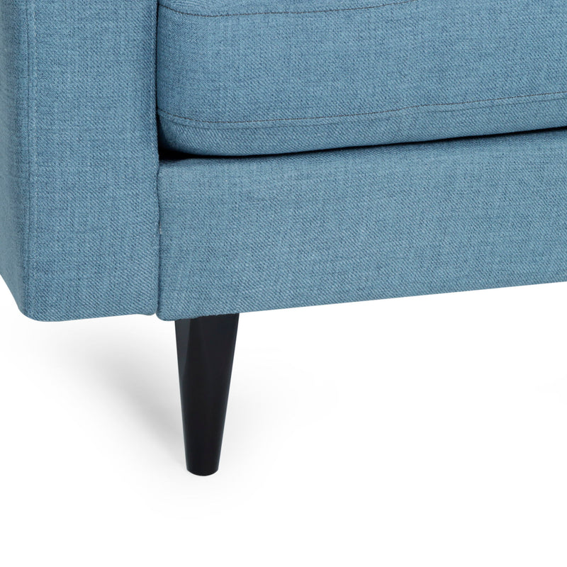 Jenny - Contemporary Tufted Fabric 3 Seater Sofa