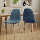 Elegant Dining Chair Set With Fabric