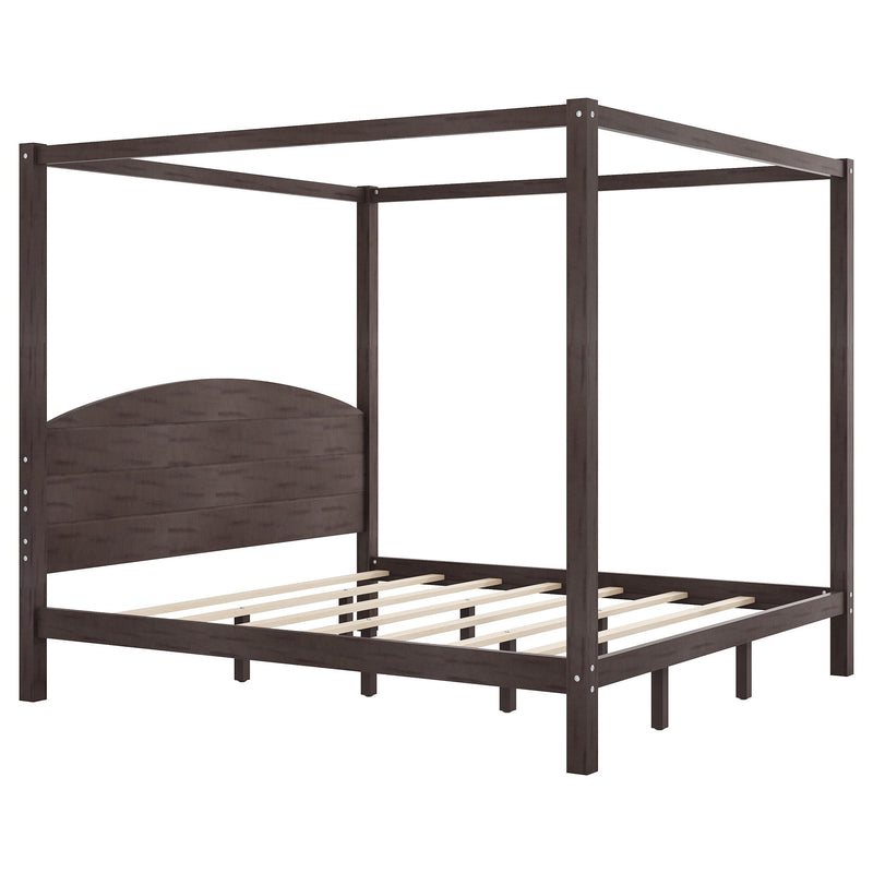 anopy Platform Bed With Headboard And Support Legs