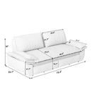 Pull Out Sleeper Sofa Bed, 3 In 1 Multi Functional