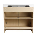 Freestanding Bathroom Vanity With Resin Sink & Soft Close Cabinet Doors