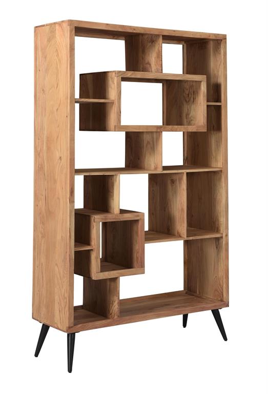 Bishop Solid Acacia Wood Bookcase with 11 Shelves