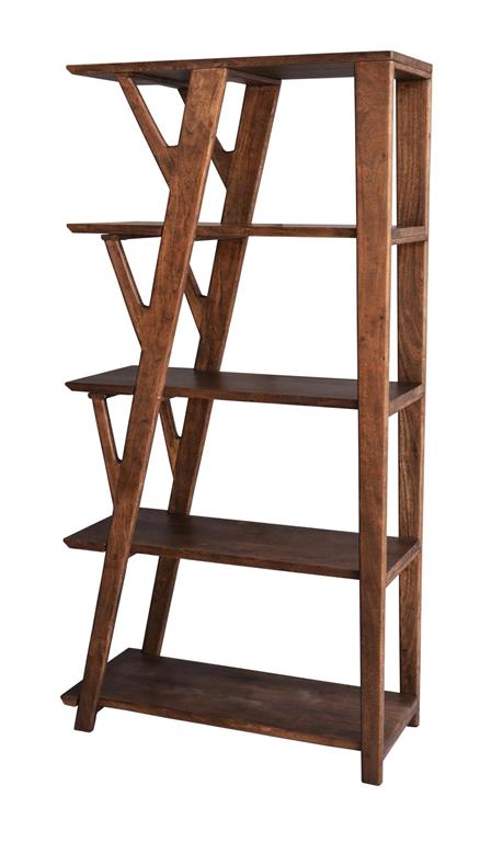 Willow Solid Acacia Wood Four Shelf Bookcase
