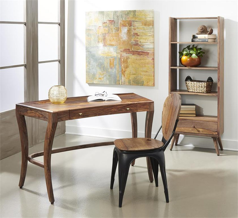 Set of 2 Sheesham and Metal Dining Chairs