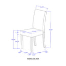 Dining Table Set With 4 Chairs, 5 Piece Set - Gray