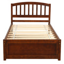Platform Bed Wood Bed Frame With Trundle