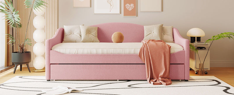 Design Upholstered Daybed With Light And Trundle