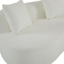 Elegant Curved Sectional Sofa With Full Foam Comfort