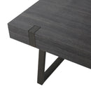 Abitha - Coffee Table With Industrial Powder Coated Metal Legs