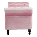 Luxurious Velvet Multifunctional Storage Ottoman Bench With Pillow