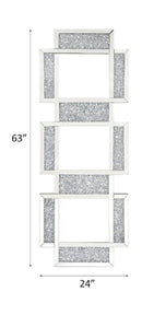 Noralie - 63" Accent Mirror - Mirrored & Faux Diamonds