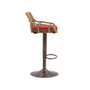 Modern Swivel Bar Stools Adjustable Counter Chairs With Footrest (Set of 2)