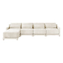 Stylish Sofa With Ottoman And Lumbar Pillows, Ergonomic Design