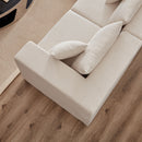 Modular L Shaped Sectional Compressed Sofa, Free Combination