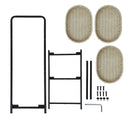 Modern 3 Tier Handwoven Side Table With Oval Organizer