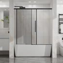 Semi Frameless Tub Sliding Shower Door