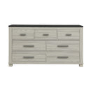 Augusta - Dresser, 7 Spacious Drawers, Block Feet - Beige Brown
