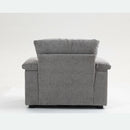Chenille Fabric Sofa Bed With Cupholders And USB Charging Ports Chair For Living Room