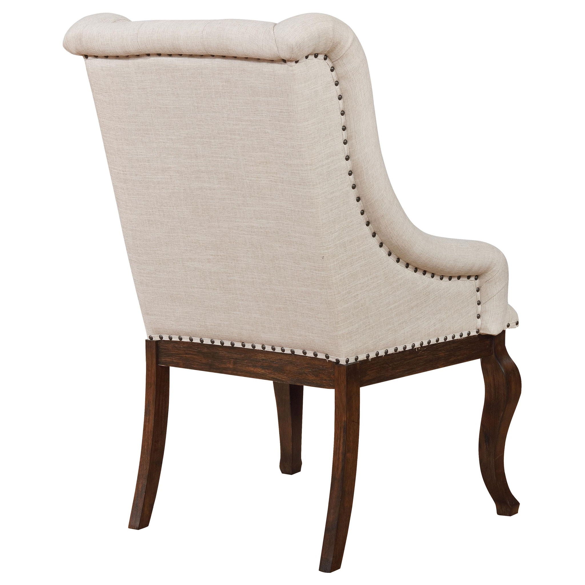 Brockway Upholstered Arm Chair Barley Java (Set of 2) - Atlantic Fine Furniture Melbourne FL