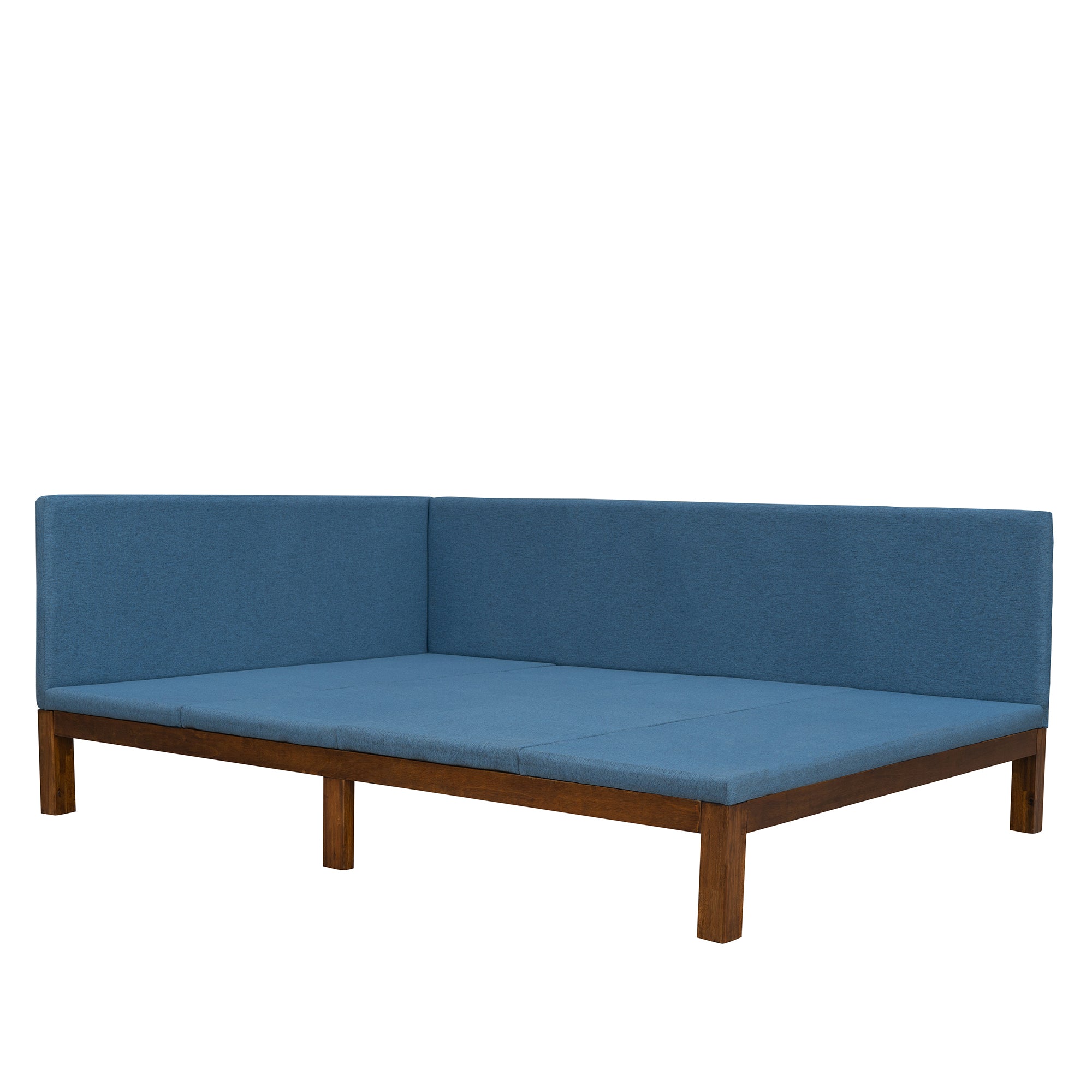 Upholstered Daybed/Sofa Bed Frame Full Size Linen-Blue - Atlantic Fine Furniture Melbourne FL