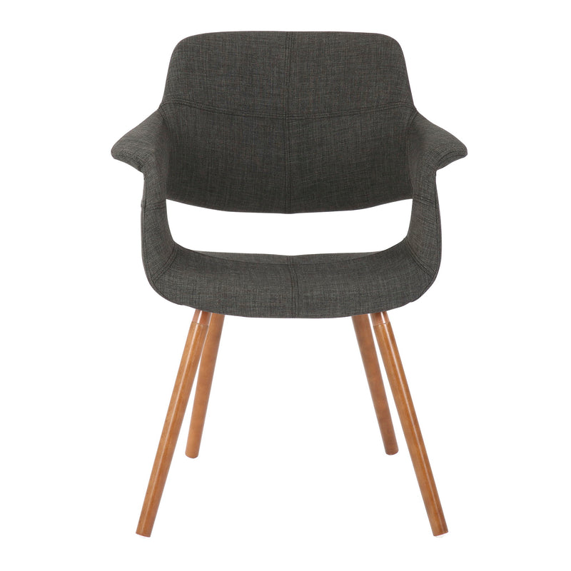 Vintage Flair - Mid-Century Modern Chair (Set of 2) - Walnut / Charcoal