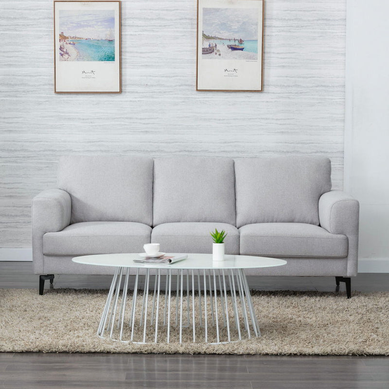 Kyrene - Sofa - Light Gray Linen