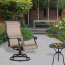 Patio Outdoor Sling Swivel Rocker With Aluminum Frame, All-Weather Furniture (Set of 2) - Bronze