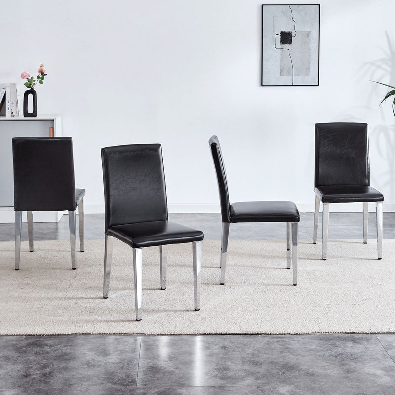 Elegant Upholstered Chairs & Metal Legs