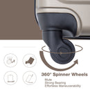 3 Piece Luggage Sets Lightweight Suitcase With Two Hooks, Spinner Wheels, Tsa Lock