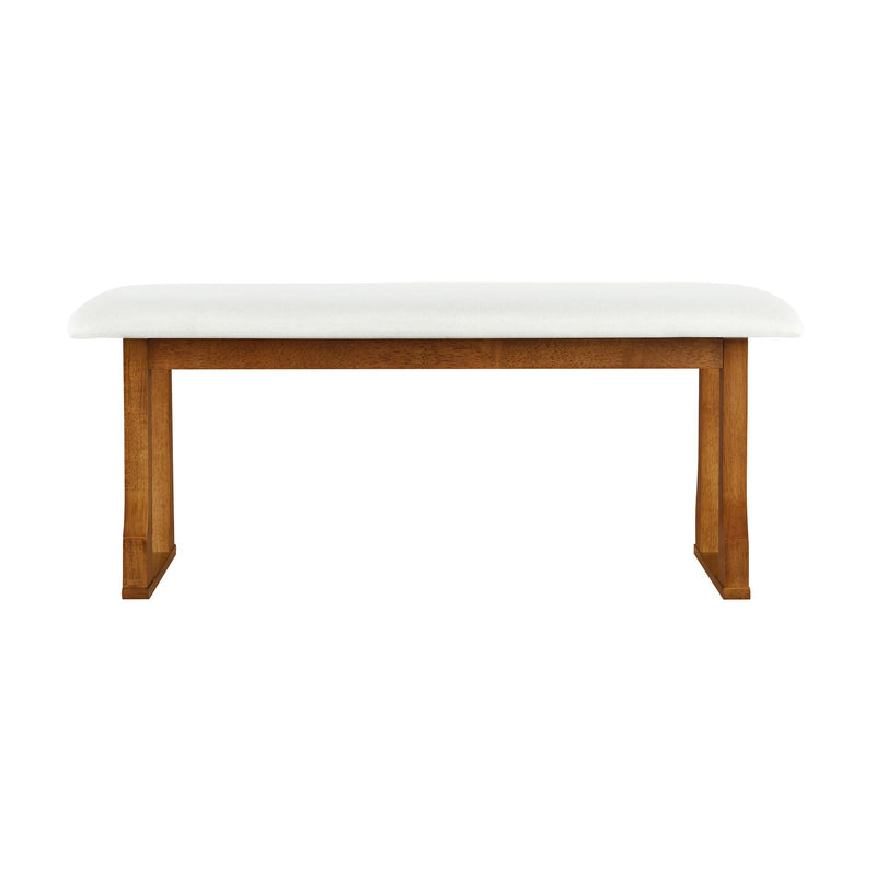 6 Piece Extendable Dining Table Set With 4 Wicker Back Upholstered Dining Chairs And Long Bench, 2 Removable Leaf