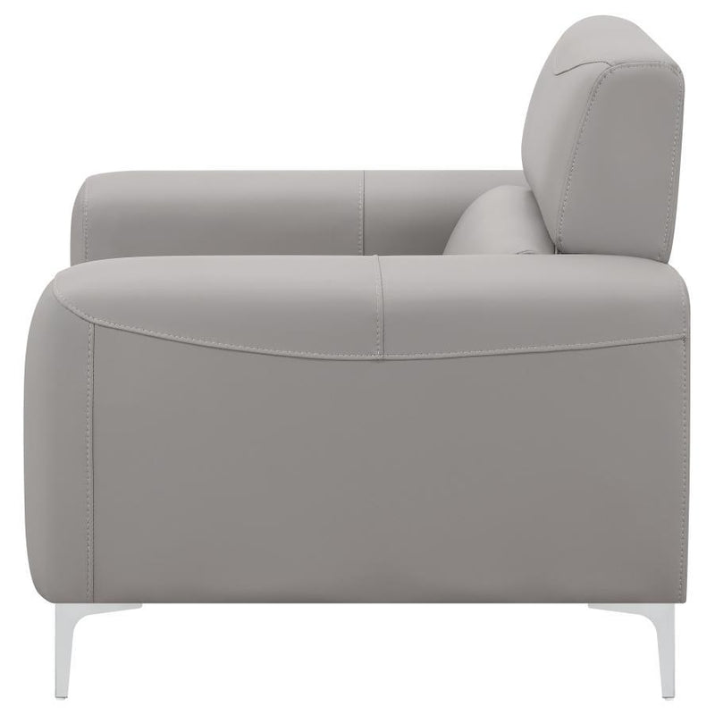 Glenmark - Track Arm Upholstered Chair - Taupe