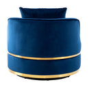 360 Degree Swivel Over Sized Upholstered Barrel Chair