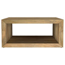 Benton - Square Solid Mango Wood Coffee Table - Natural