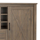Ela - Sideboard With Wine Storage - Smoky Brown