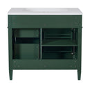 Bathroom Vanity & Top Sink, Modern Bathroom Storage Cabinet With 2 Drawers And A Tip-Out Drawer