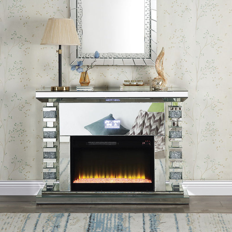 Noralie - Fireplace - Mirrored - 36" - Atlantic Fine Furniture Inc