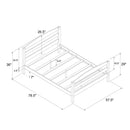 Leighton - Full Size Platform Bed, Low Profile Design - Black