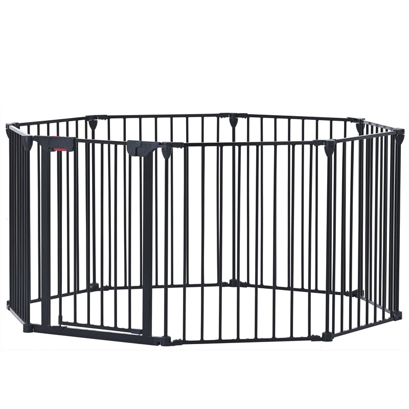 Adjustable Safety Gate Play Yard Metal Doorways Fireplace Fence Christmas Tree Fence Gate For House Stairs Gate Prohibited Area Fence