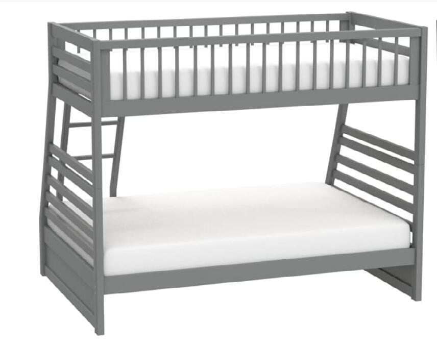 ACME Jason Bunk Bed (Twin/Full & Storage), Gray (1Set/2Ctn) 37840 - Atlantic Fine Furniture Melbourne FL