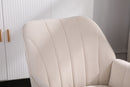 Modern Mid-Century Chair Tufted Sherpa Armchair For Living Room Bedroom Office