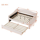 Upholstered Daybed With Light And Trundle