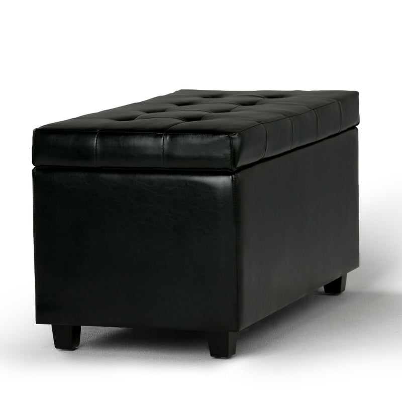 Cosmopolitan - Storage Ottoman - Midnight Black