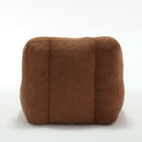 Modern Indoor Fluffy Bean Bag Chair With Memory Foam And Ottoman, Super Soft