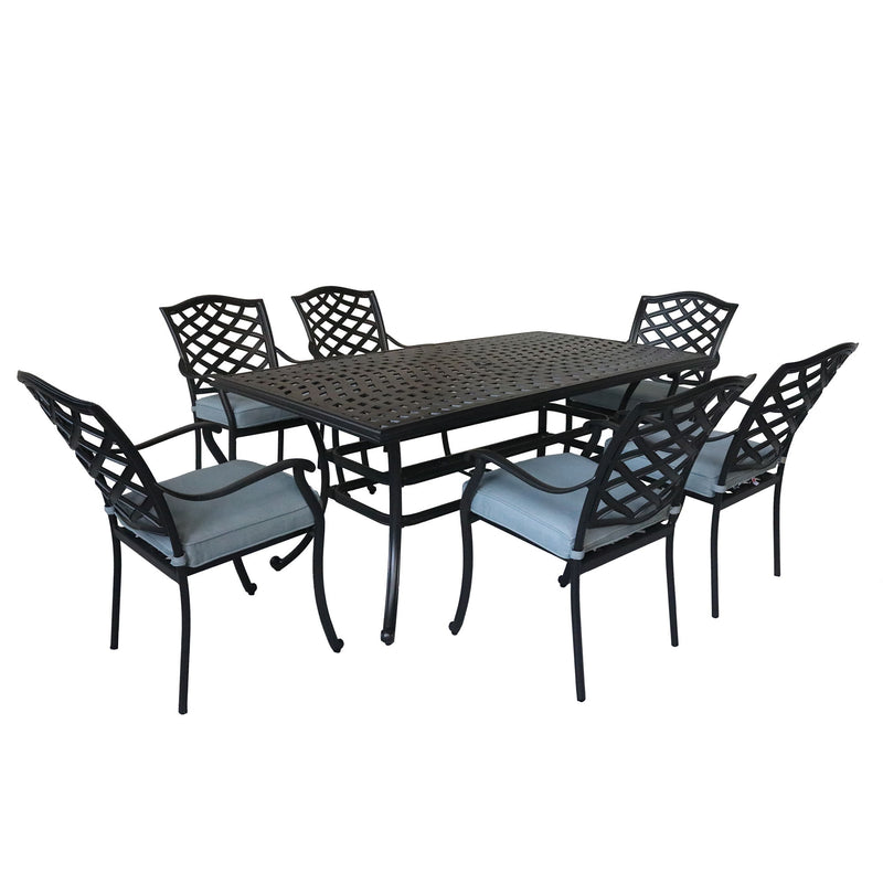 Aluminum Rectangular Dining Set