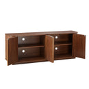 Contemporary Sideboard Storage Cabinet TV Stand With Wave Pattern